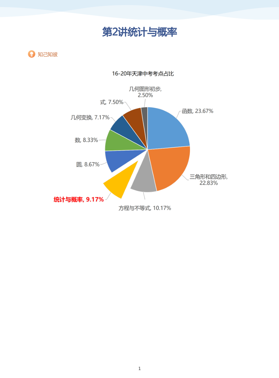 第2讲统计与概率(教师版).pdf 第 1 页